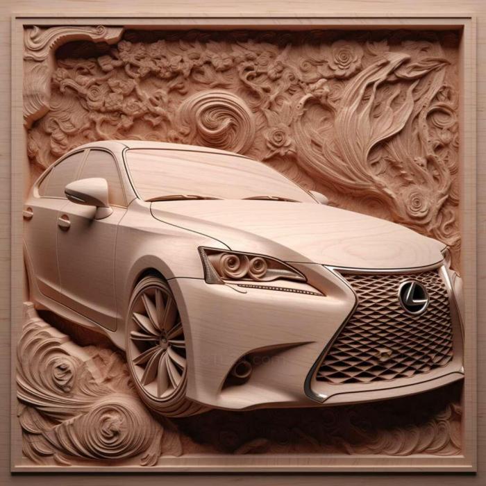 Wall decor (Lexus IS F 4, 3DWDEC_11830) 3D models for cnc